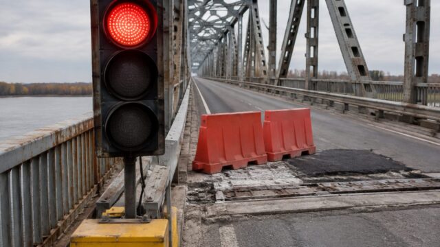 Semafoarele dirijează trecerea alternativă pe podul dintre Giurgiu și Ruse până pe 4 decembrie