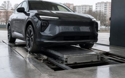 Schimbul bateriei scurtează oprirea la Nio. Cum se compară serviciul cu încărcarea rapidă și ce cheltuieli implică